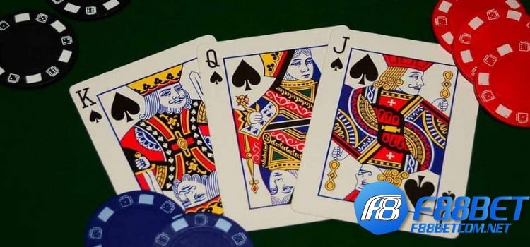 Quy định về giá trị các bộ bài trong Three Card F88BET